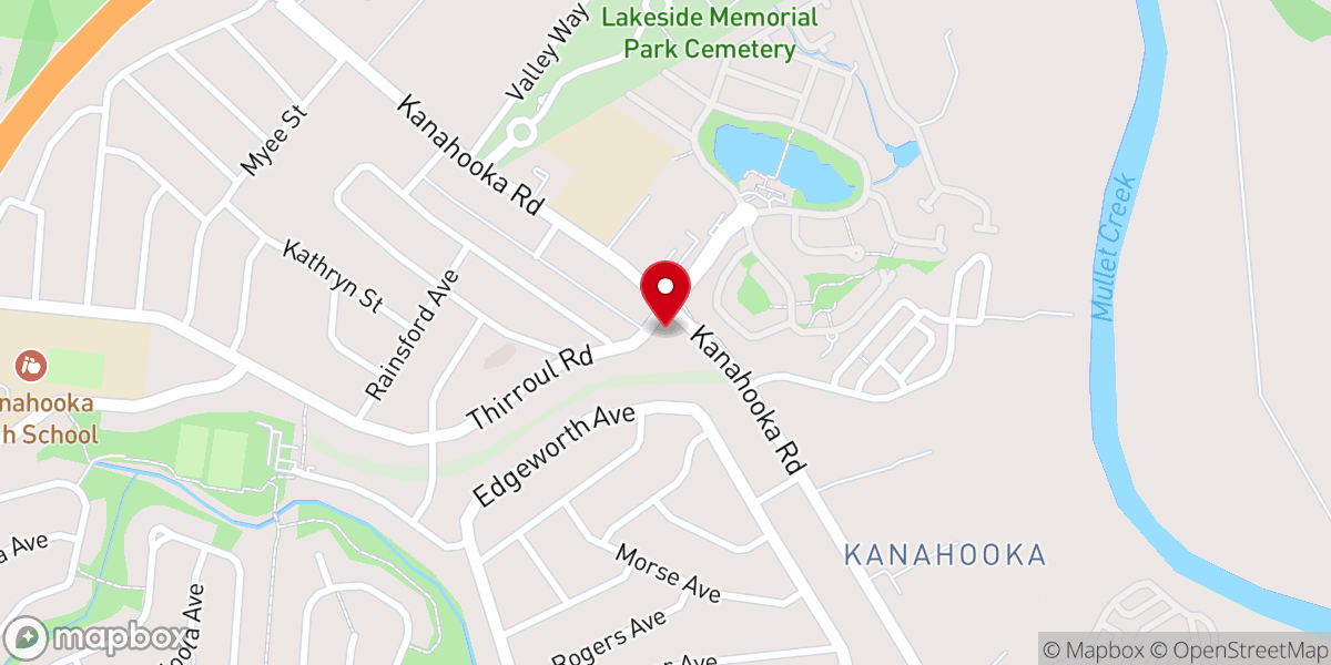 Map showing location of Illawarra Church of Christ