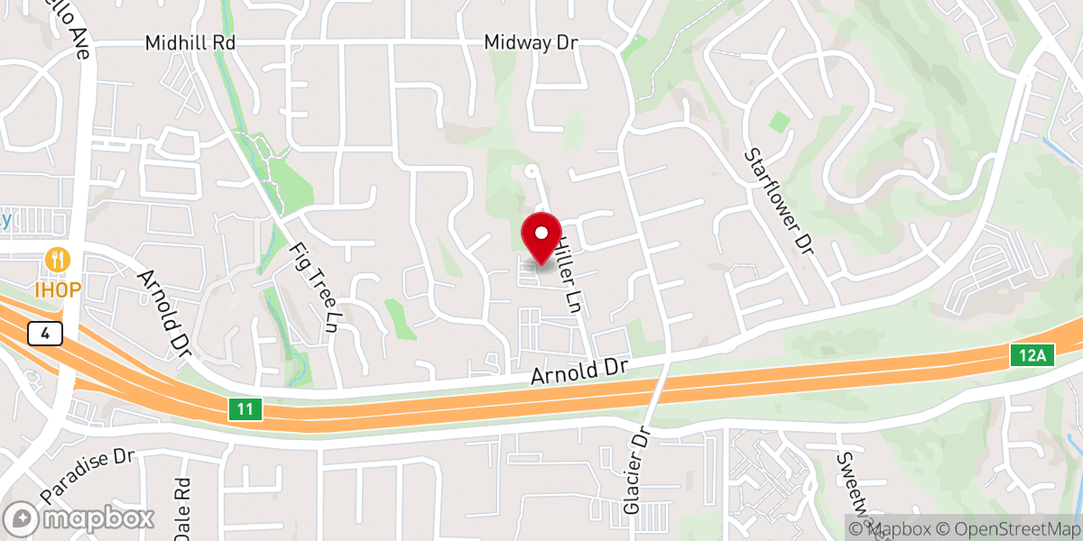 Map showing location of Mission Pointe Church English Department
