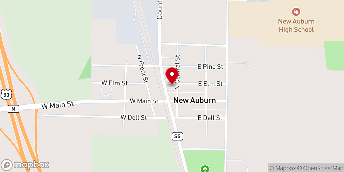 Map showing location of United Methodist Church
