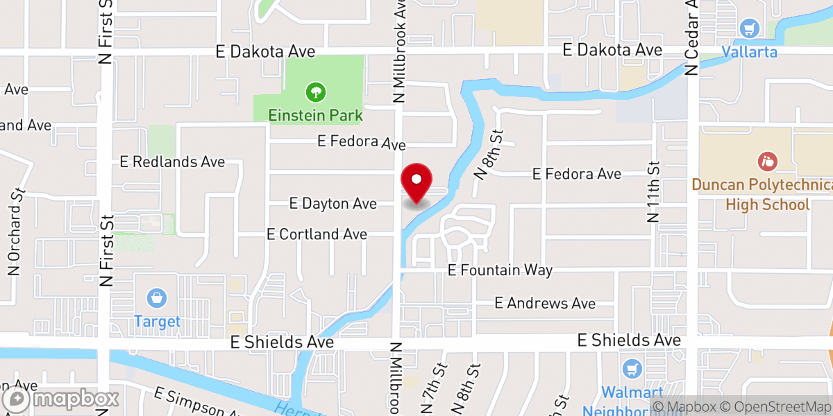 Map showing location of Breaking Free Revival Center