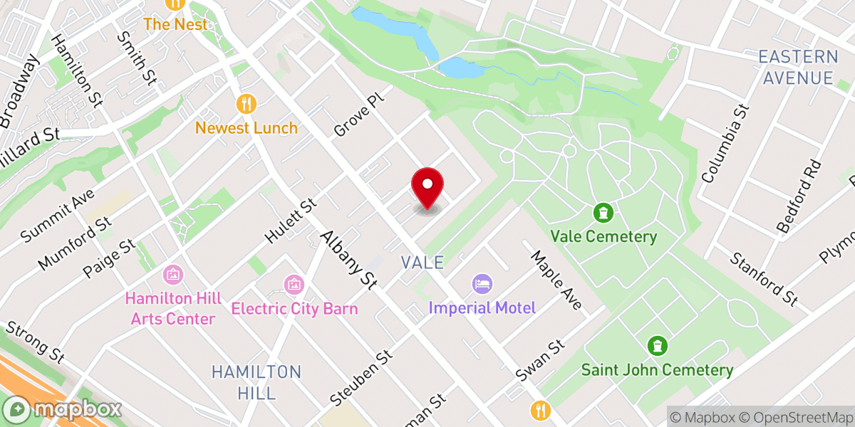Map showing location of The Vale Project