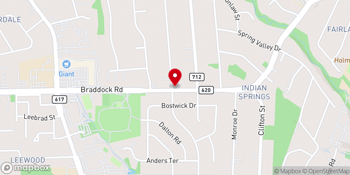 Map showing location of Braddock Hills Wesleyan Church