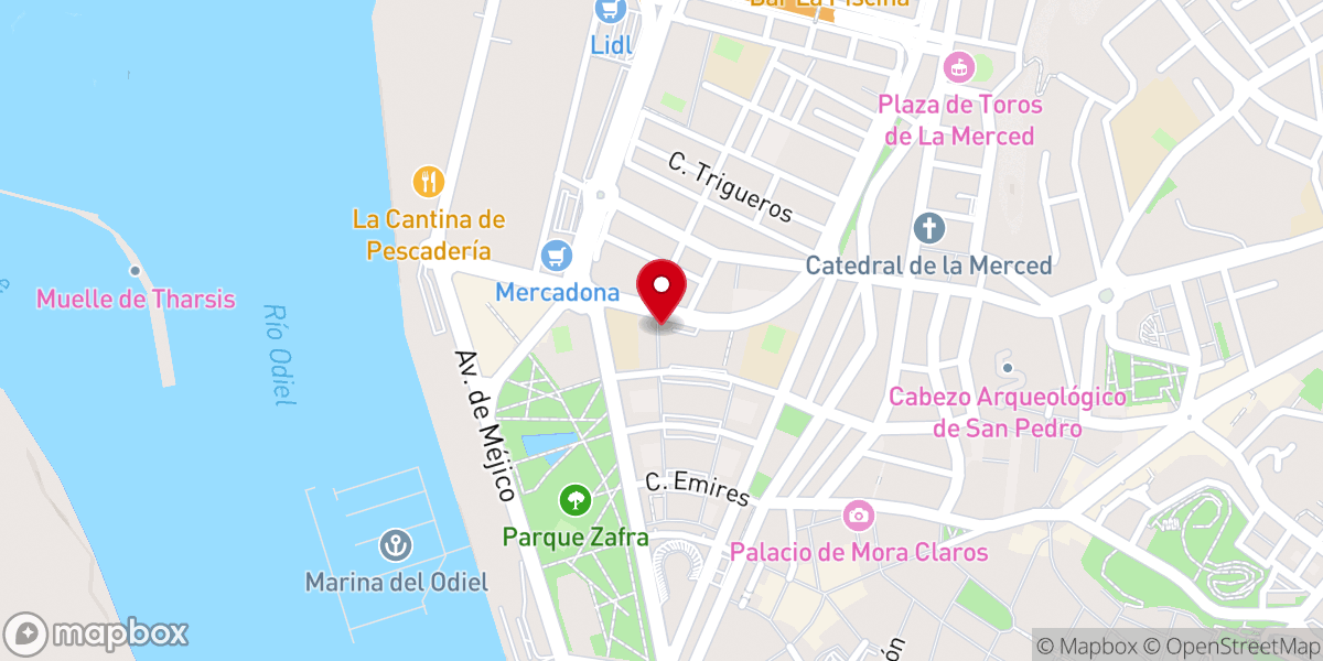Map showing location of Hermandad de Emigrantes