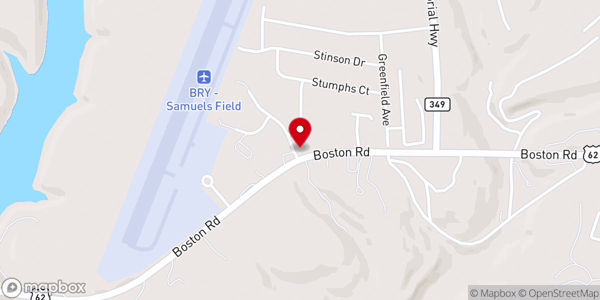 Map showing location of New Beginning Baptist Church