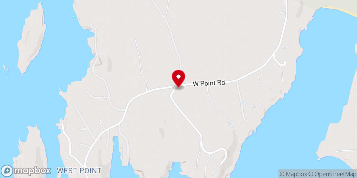 Map showing location of West Point Church of the Nazarene
