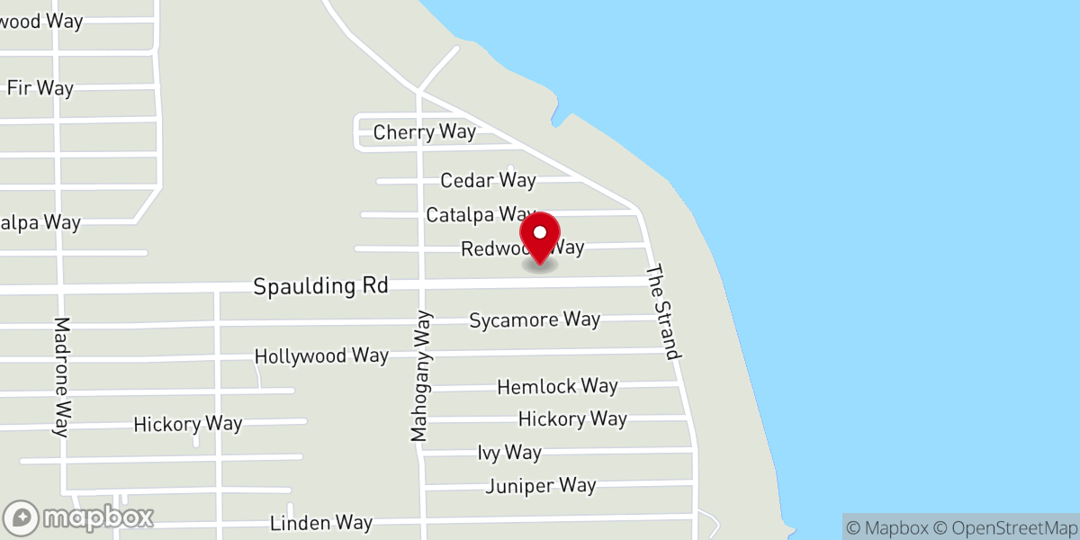 Map showing location of Eagle Lake Community Church
