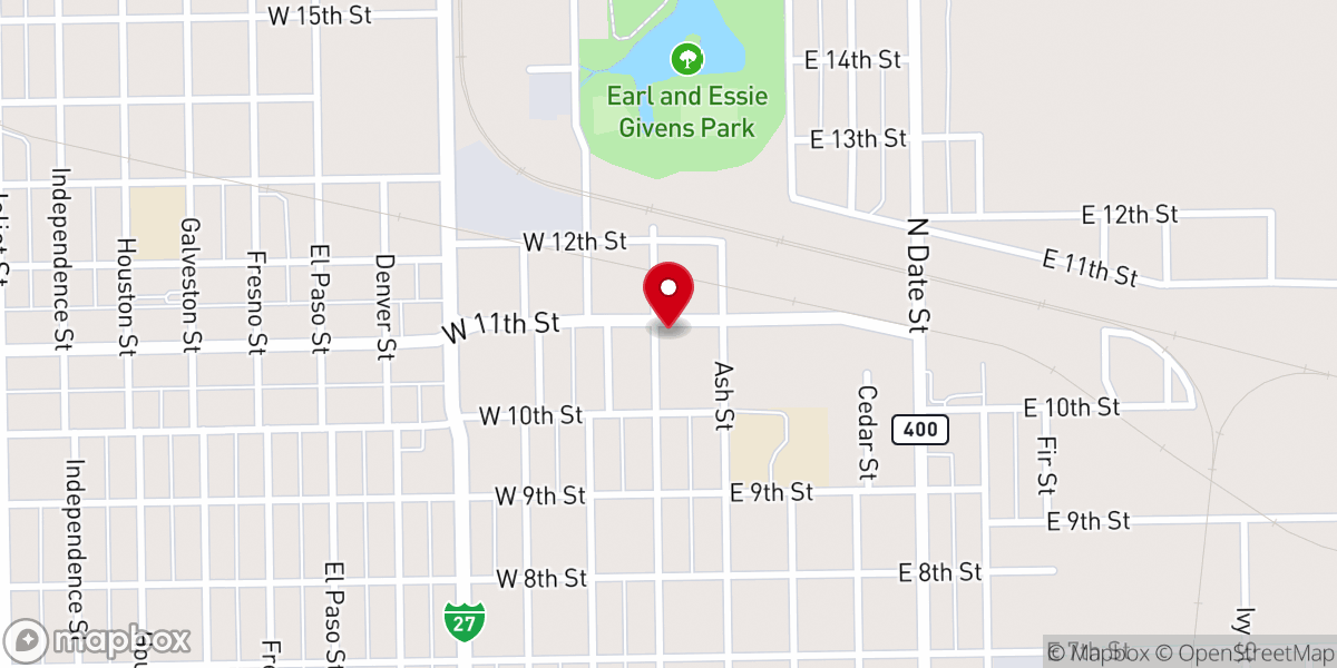 Map showing location of Rehoboth Christian Worship Center