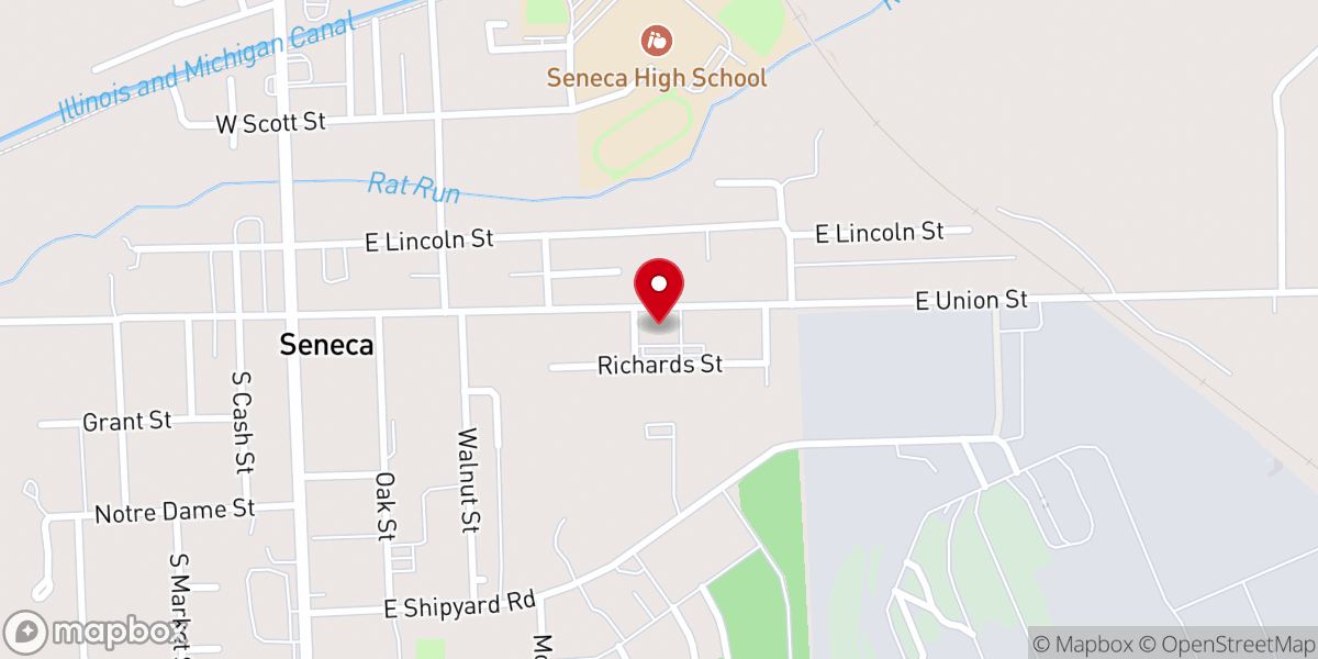 Map showing location of Our Saviour's Lutheran Church