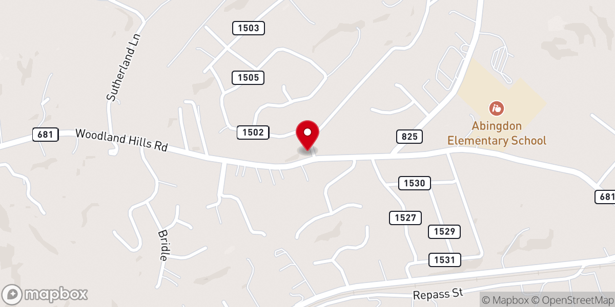 Map showing location of Free Pentecostal Assembly - Abingdon