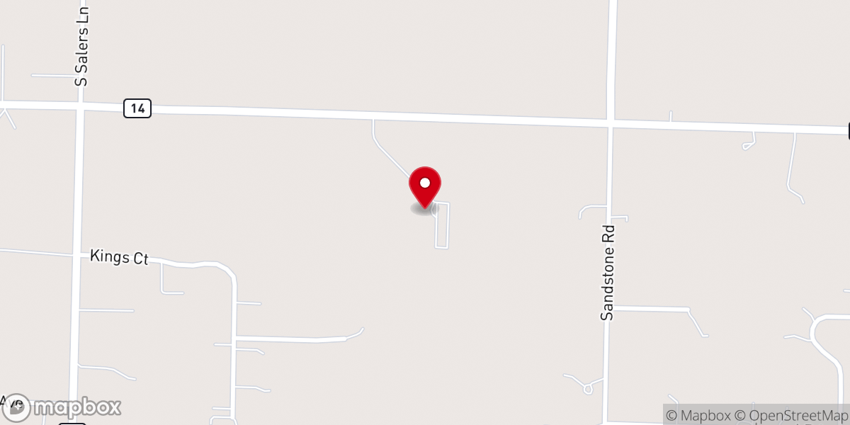 Map showing location of Ozark United Methodist Church