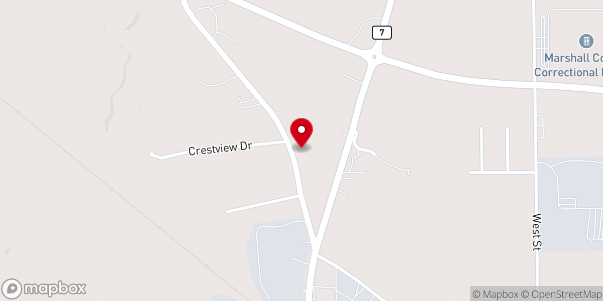 Map showing location of Grace Lutheran Church