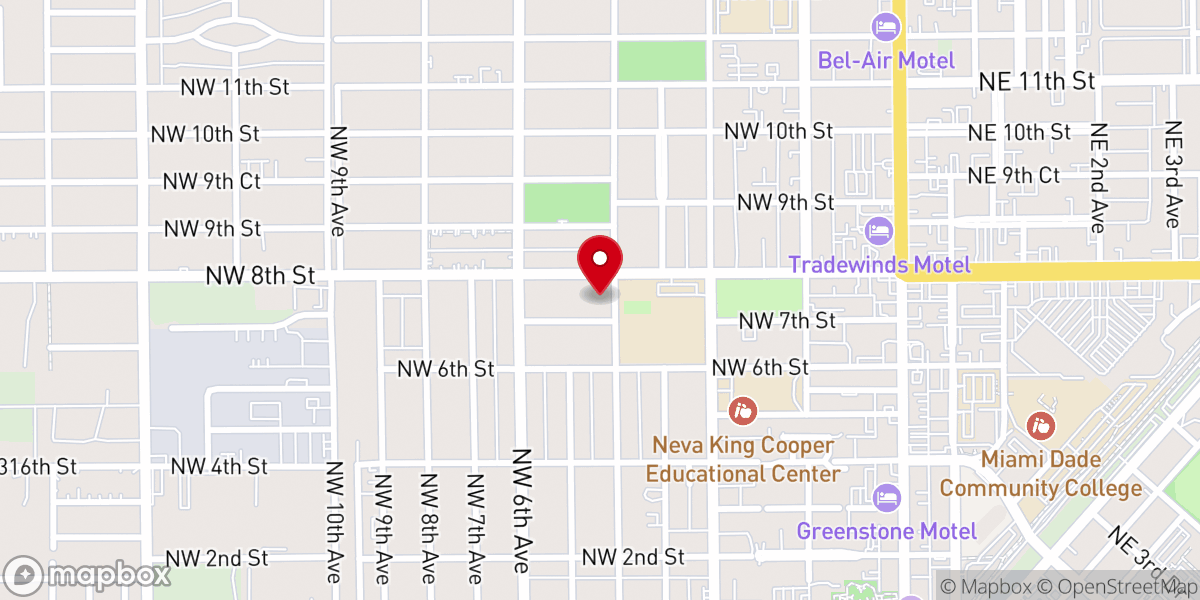 Map showing location of House of God the Pentecostal Church of the Living God the Gates Of