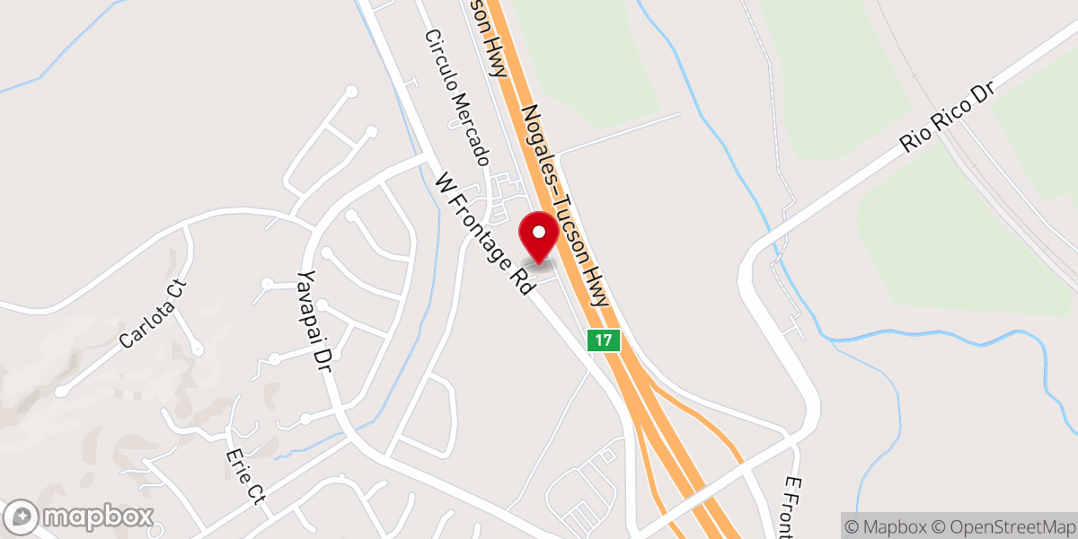 Map showing location of Hilltop Christian Fellowship