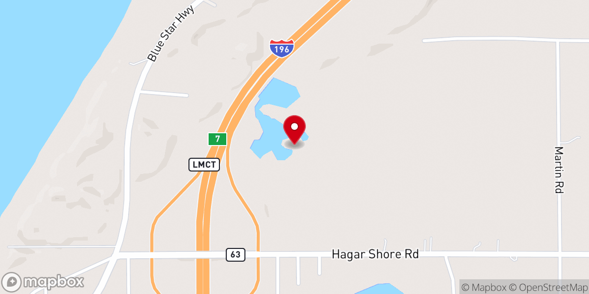 Map showing location of Jacobs Chapel Lake