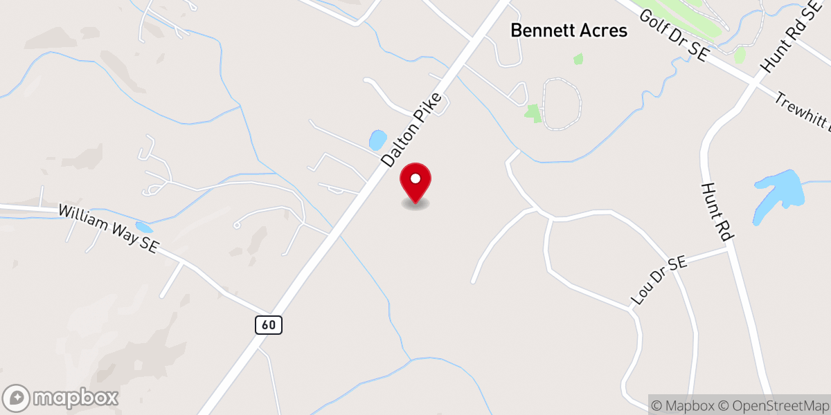Map showing location of Family Worship Center