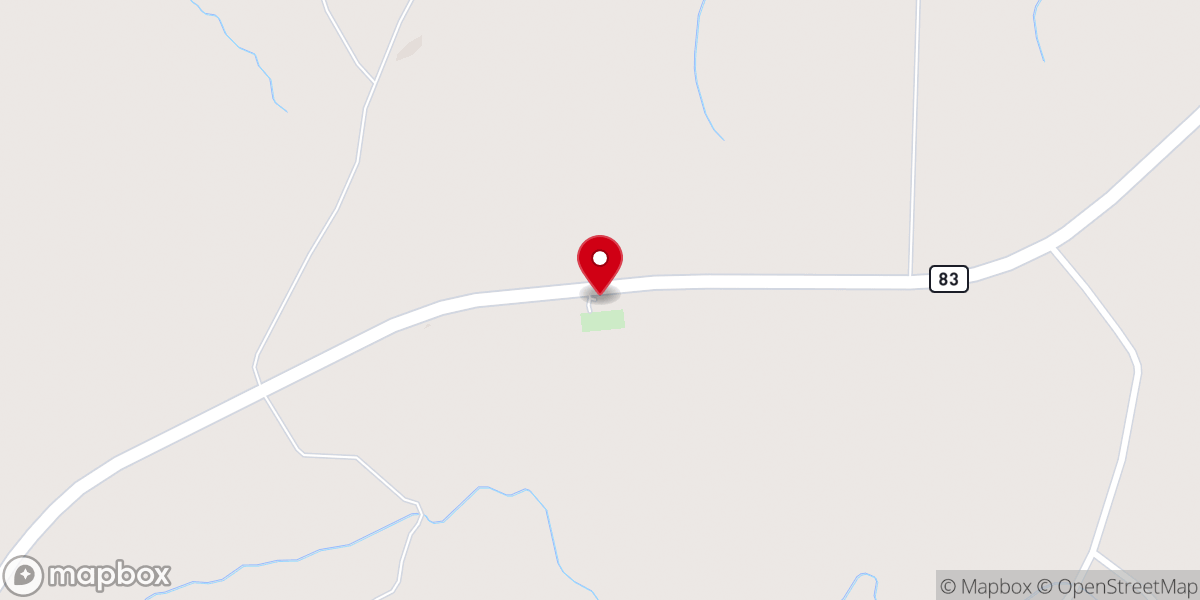Map showing location of Mount Airy Church