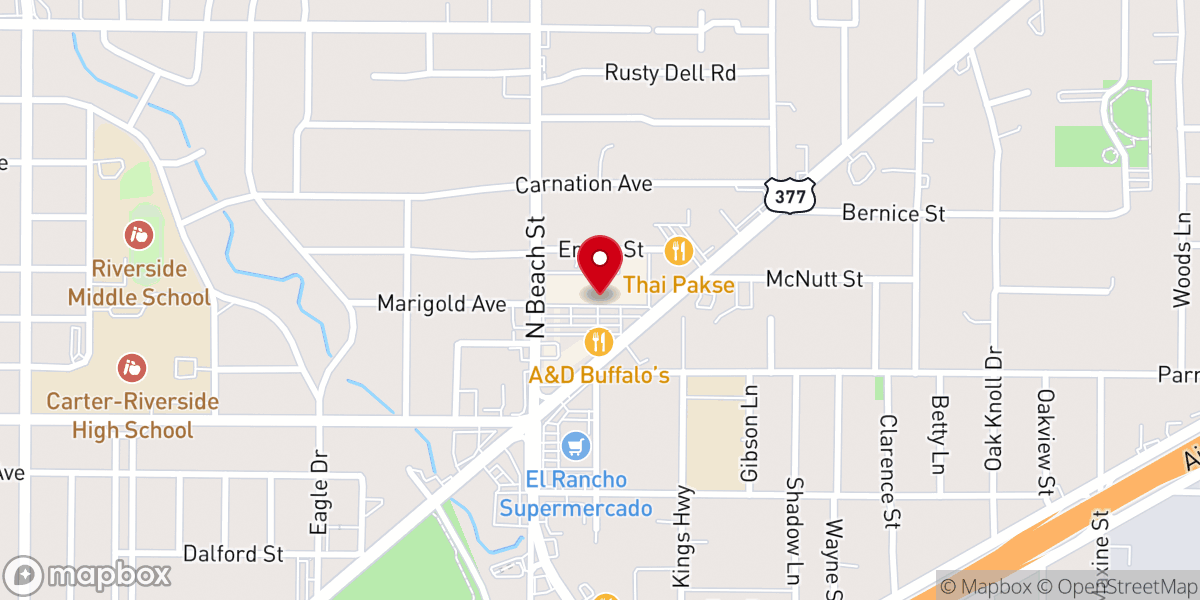 Map showing location of Iglesia Universal