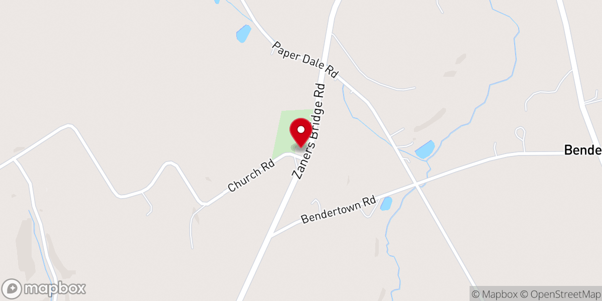 Map showing location of Orangeville Charge UCC