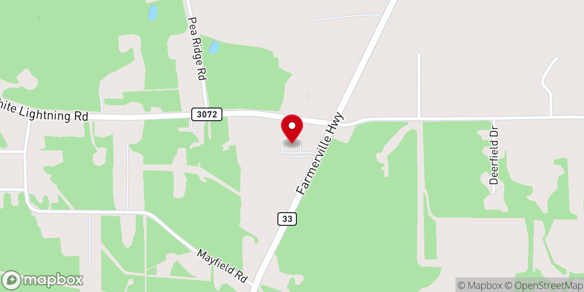 Map showing location of Rolling Hills Ministries Thrift Store