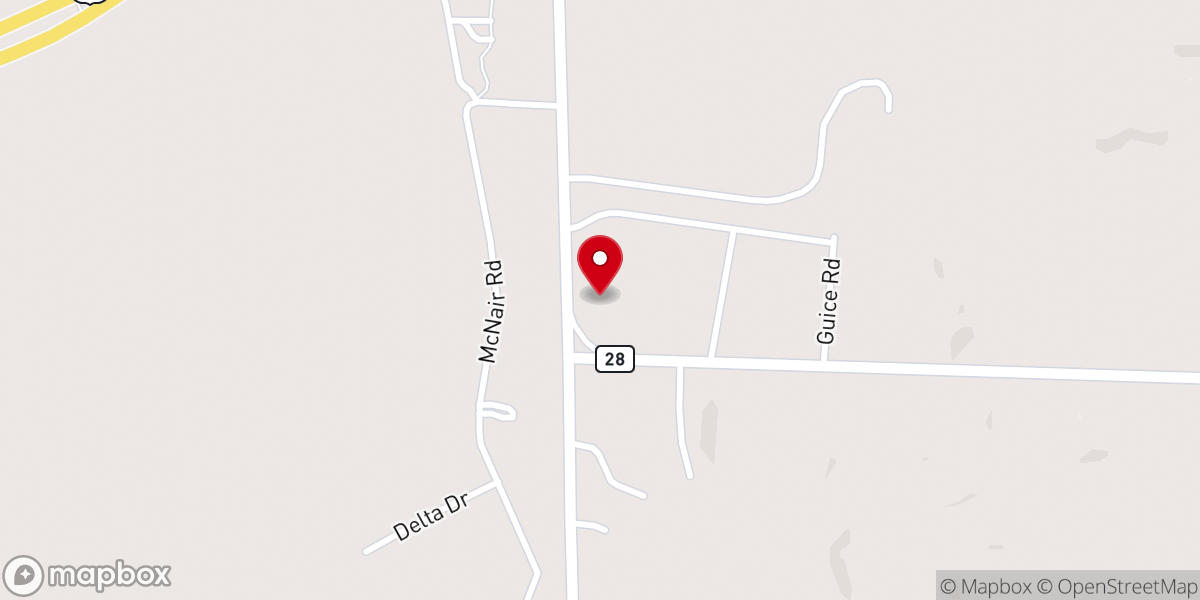 Map showing location of Mount Israel Baptist Church