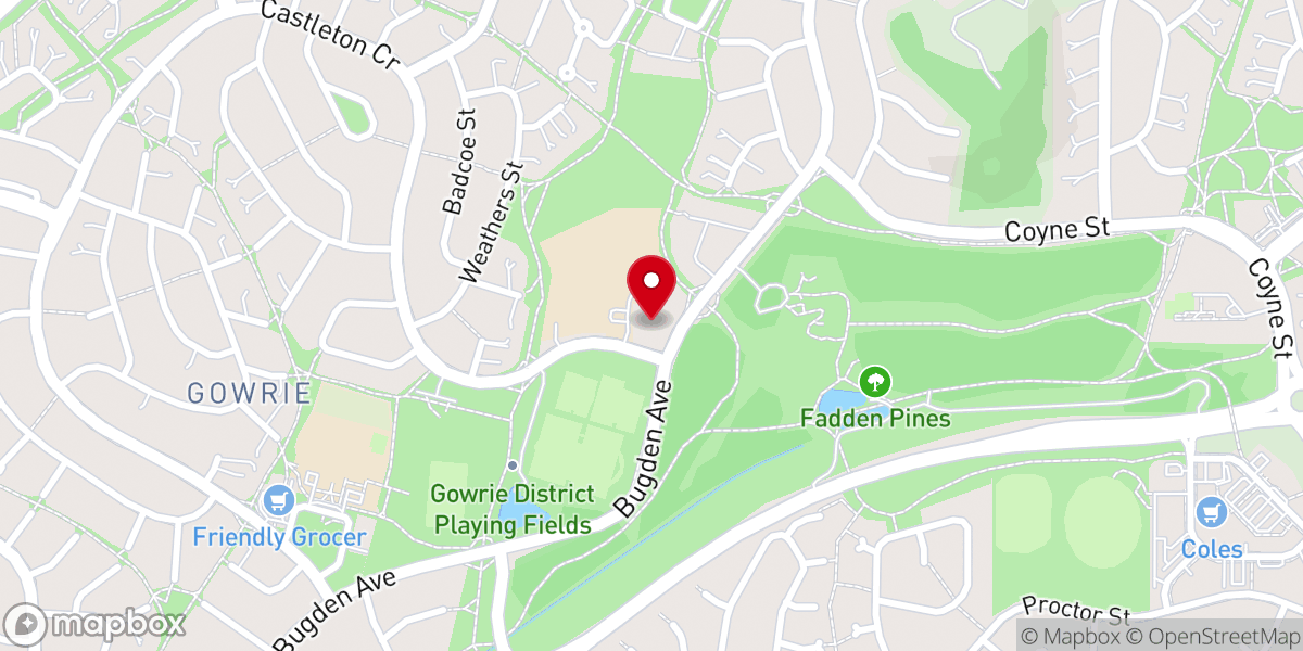 Map showing location of Corpus Christi Parish
