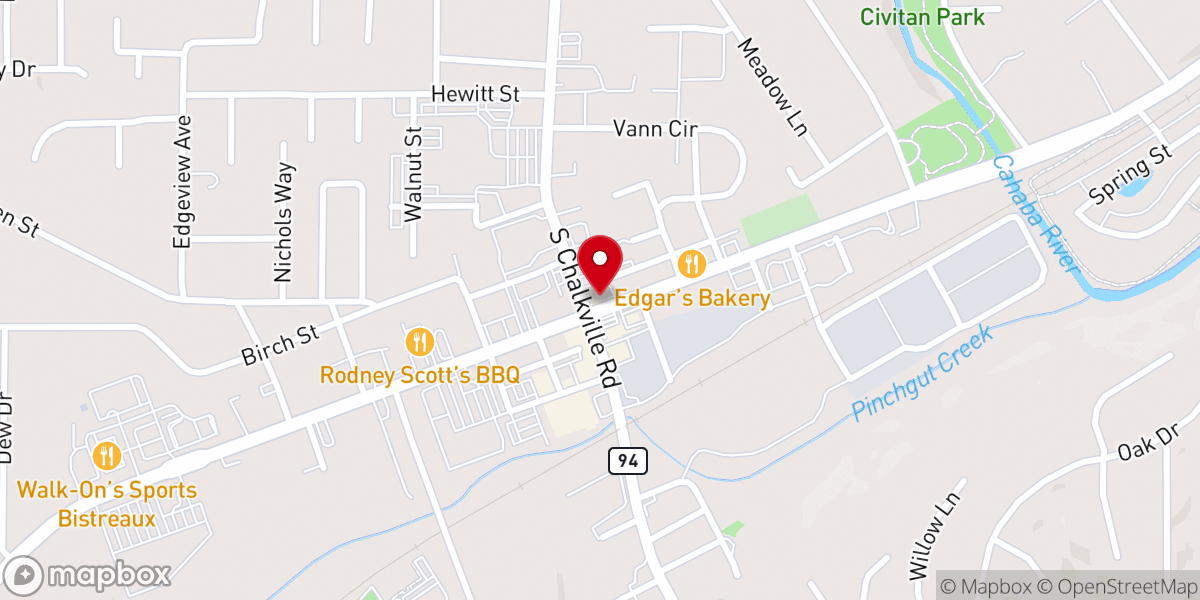 Map showing location of Presbyterian Church