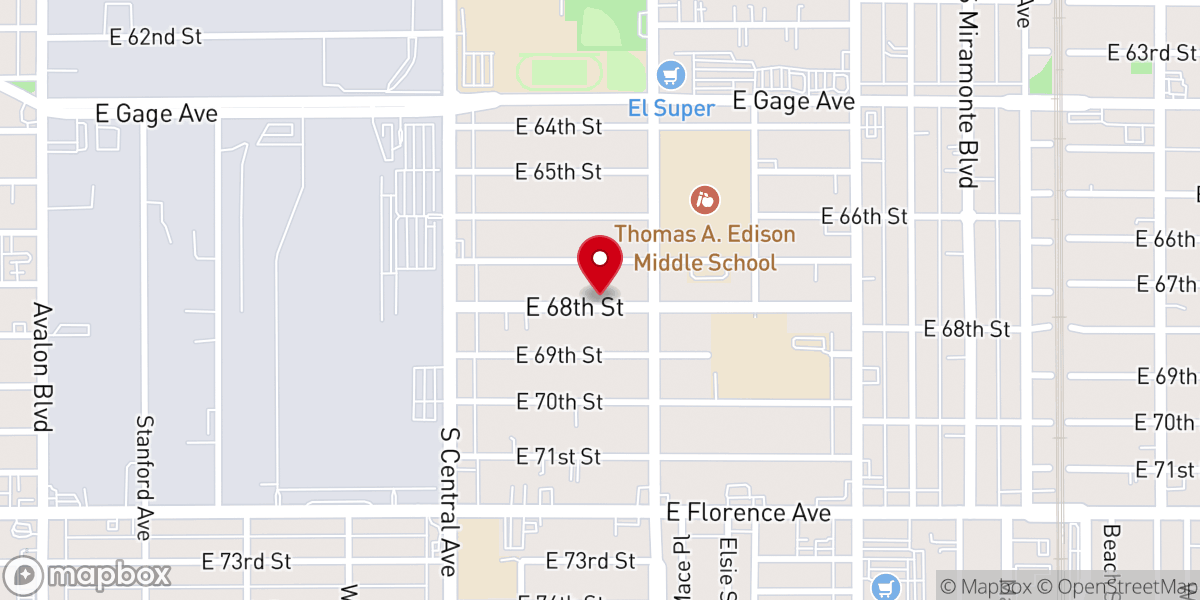 Map showing location of Friendly Will Baptist Church