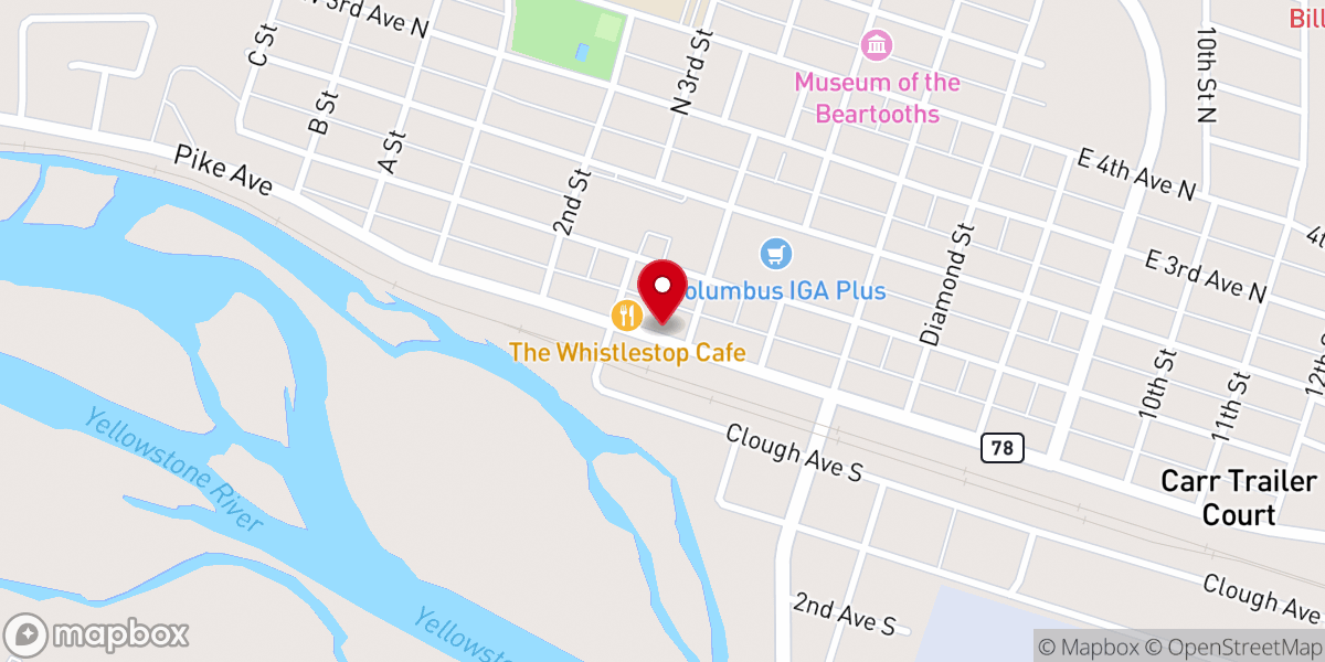 Map showing location of Stillwater Bible Church