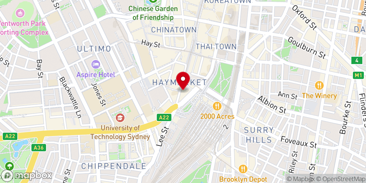 Map showing location of Christ Church St Laurence