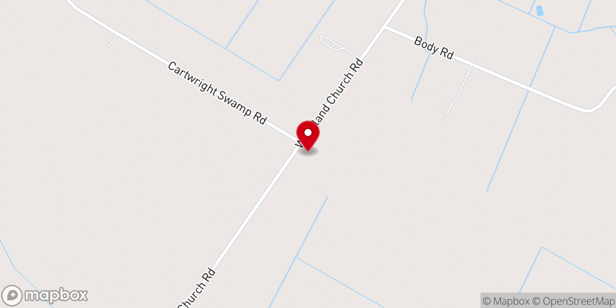 Map showing location of Woodland Pathway Community Church