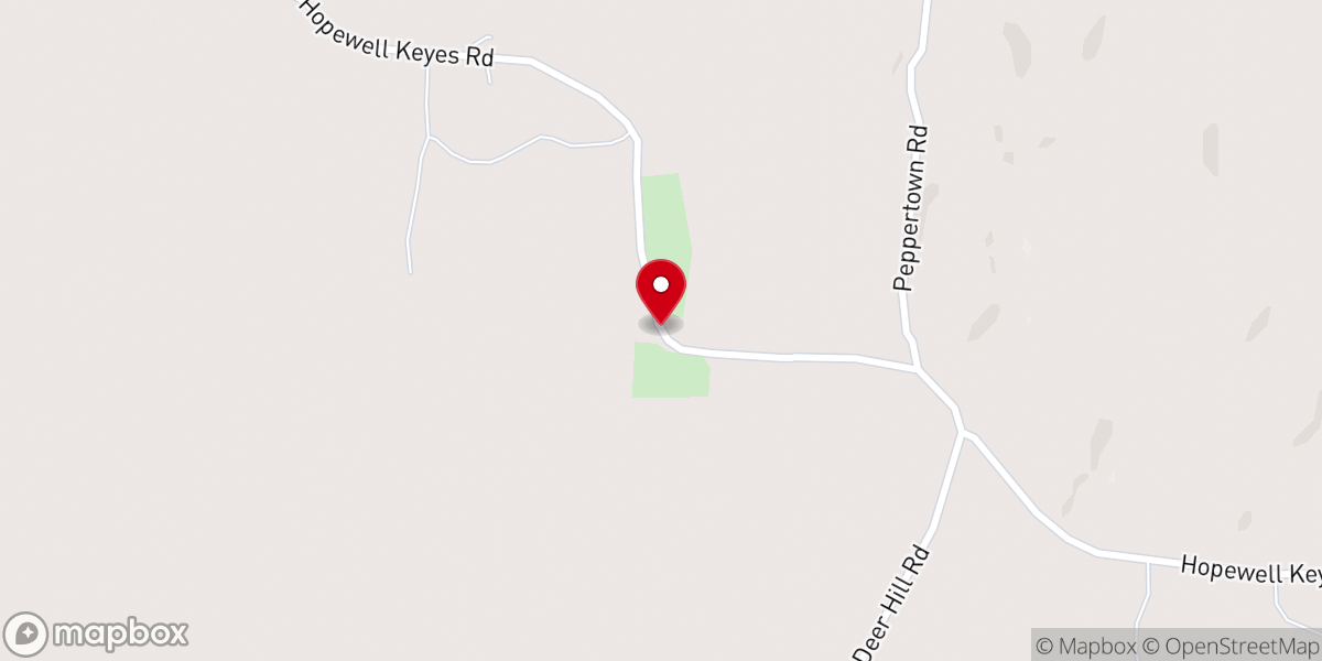 Map showing location of Keys Church