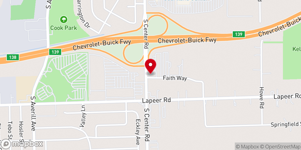 Map showing location of CenterPoint Child Care