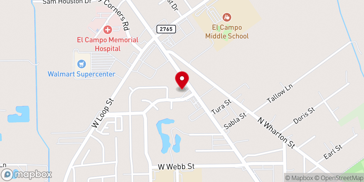 Map showing location of Faith Lutheran Church