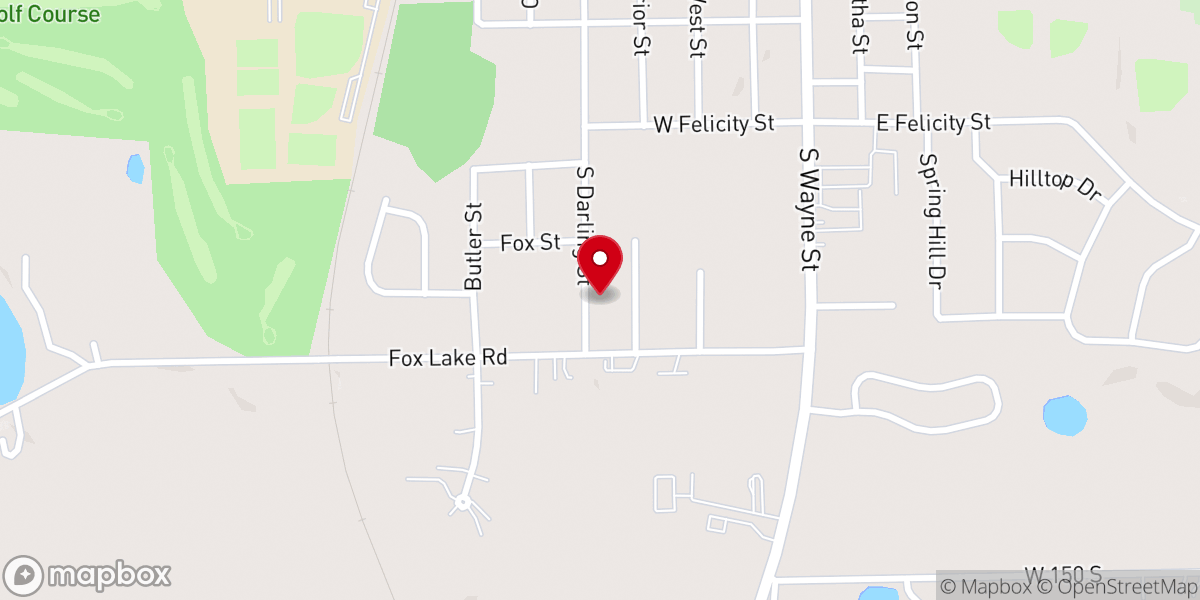 Map showing location of Holy Family Episcopal Church