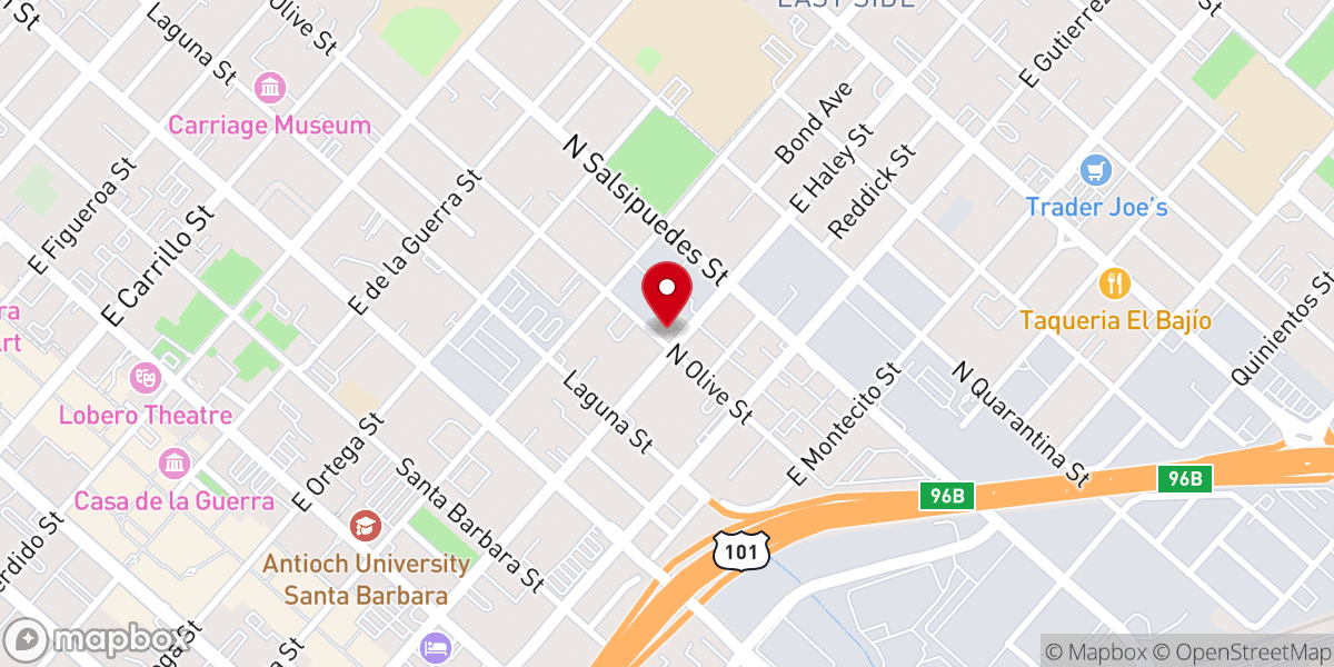 Map showing location of Saint Paul Ame Church