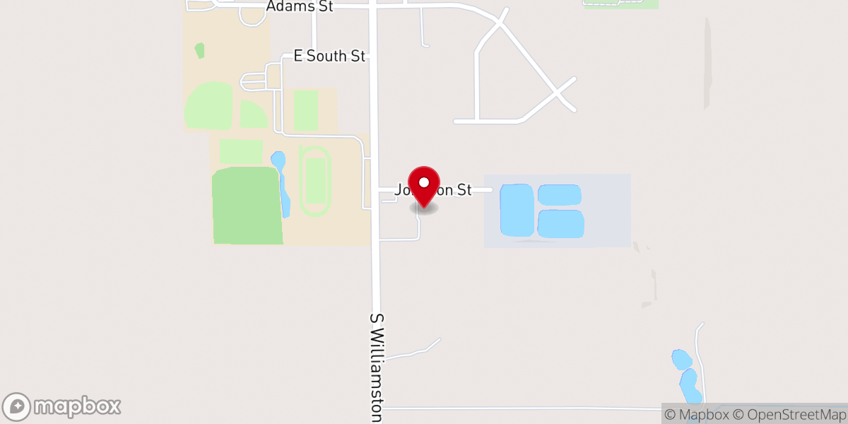 Map showing location of Ingham Township Office
