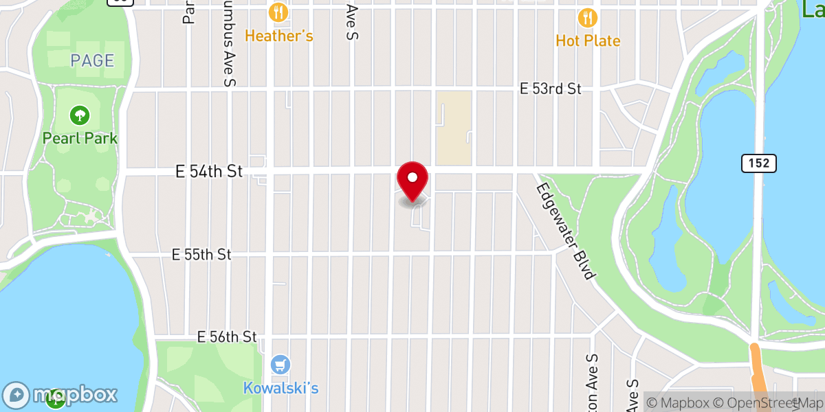 Map showing location of Our Lady of Peace Catholic Church