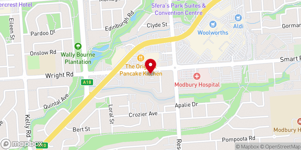 Map showing location of St Luke's Anglican Church