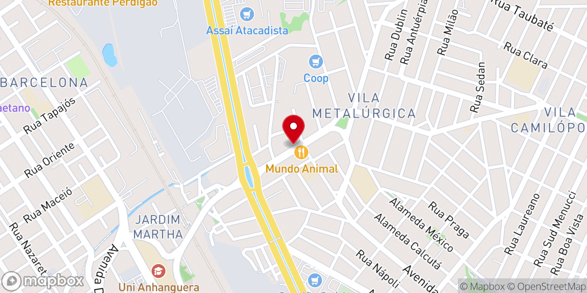 Map showing location of Igreja Batista Renovo
