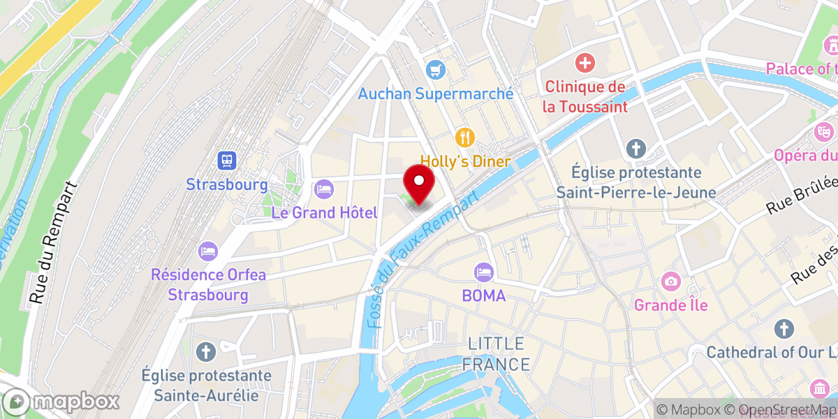 Map showing location of Église Saint-Jean