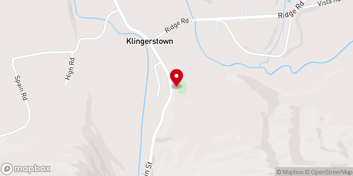 Map showing location of St. Michael's Lutheran Church