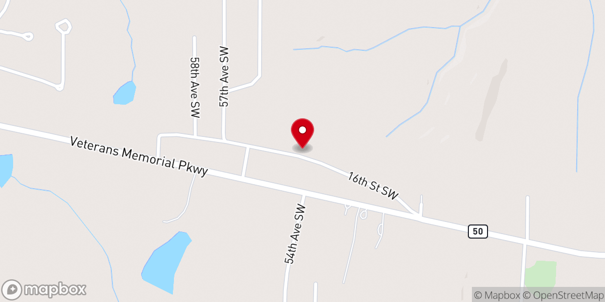 Map showing location of Harrington Heights Church
