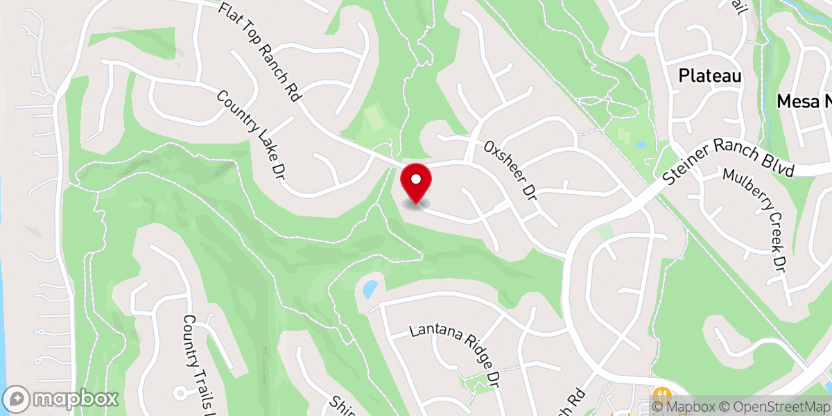 Map showing location of Lakeview Bible Church of Austin