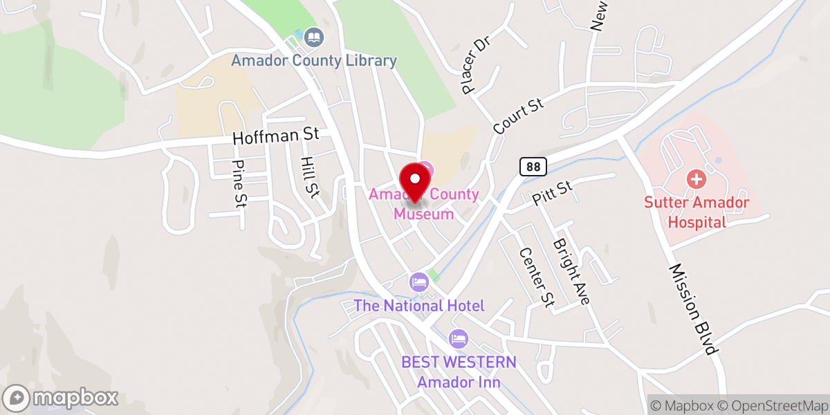 Map showing location of Amador - Saint Vincent de Paul Society