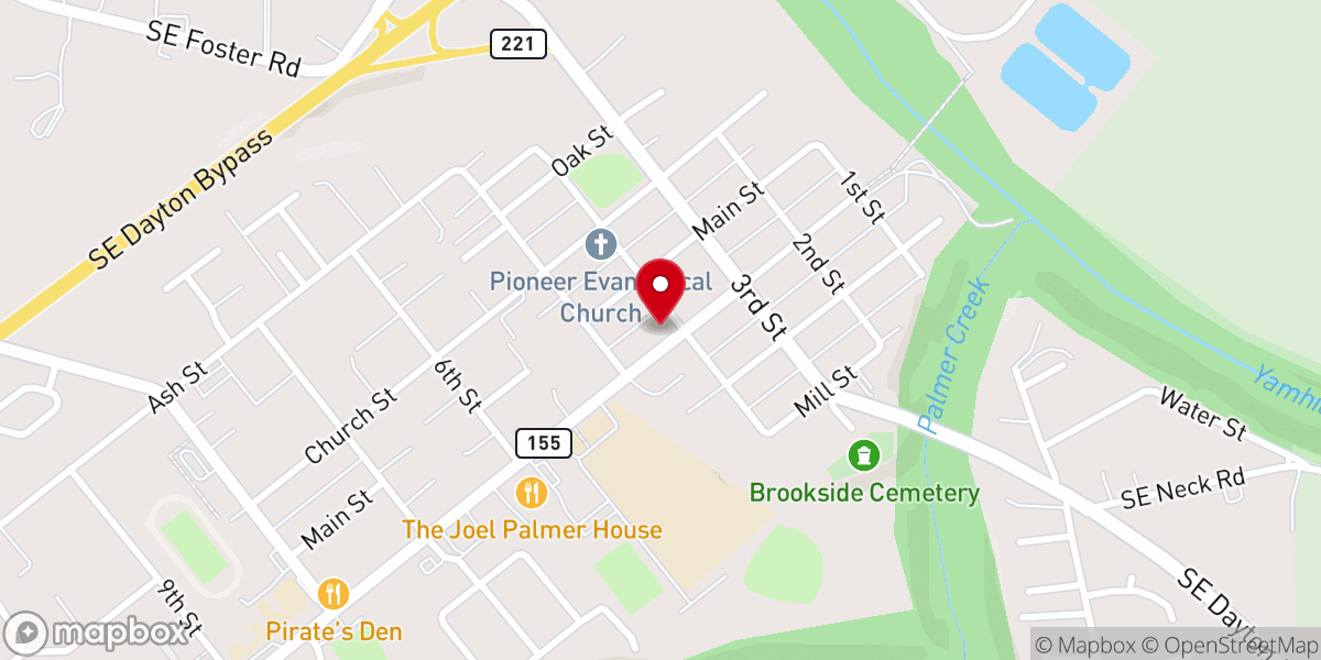 Map showing location of San Martín de Porres Catholic Church