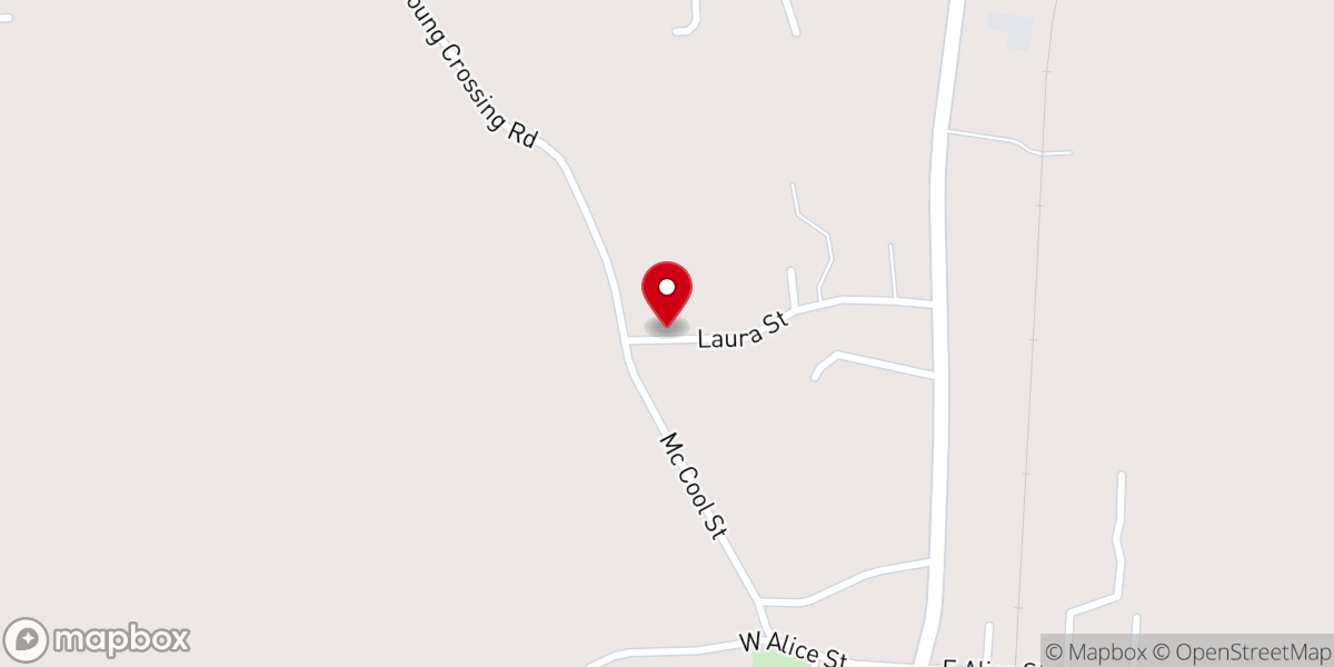 Map showing location of Pleasant Ridge Baptist Church