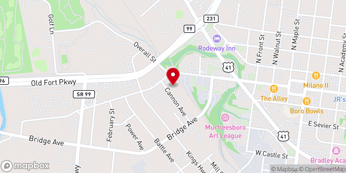 Map showing location of GraceLife Church