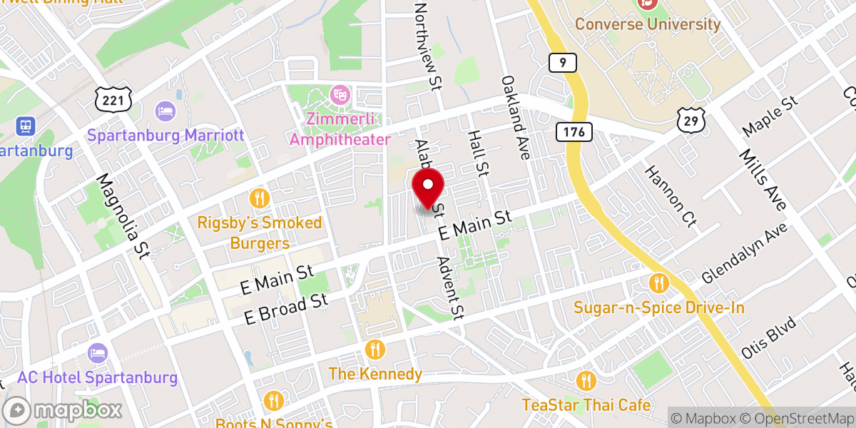 Map showing location of St. Paul the Apostle Catholic Church