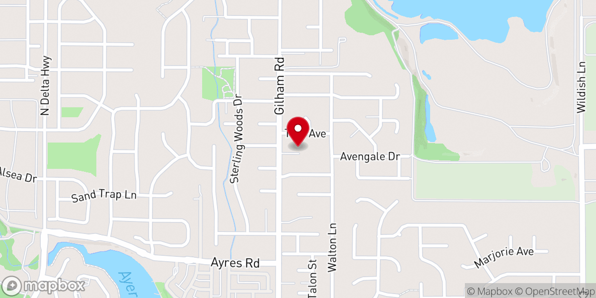 Map showing location of Gilham Community Church