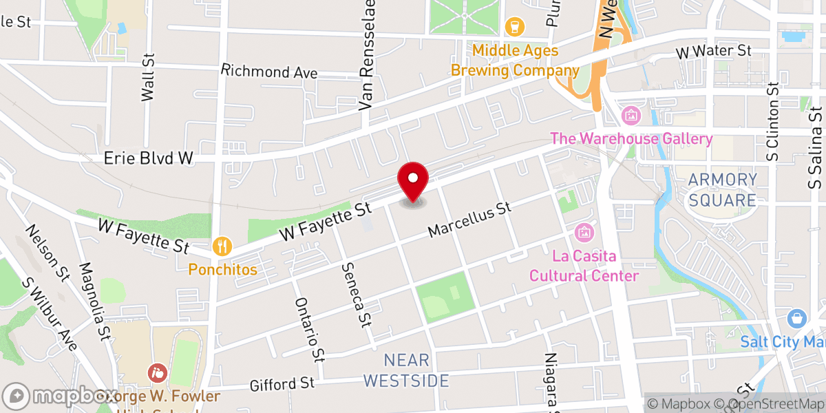 Map showing location of Centro de Adoración Rey de Reyes